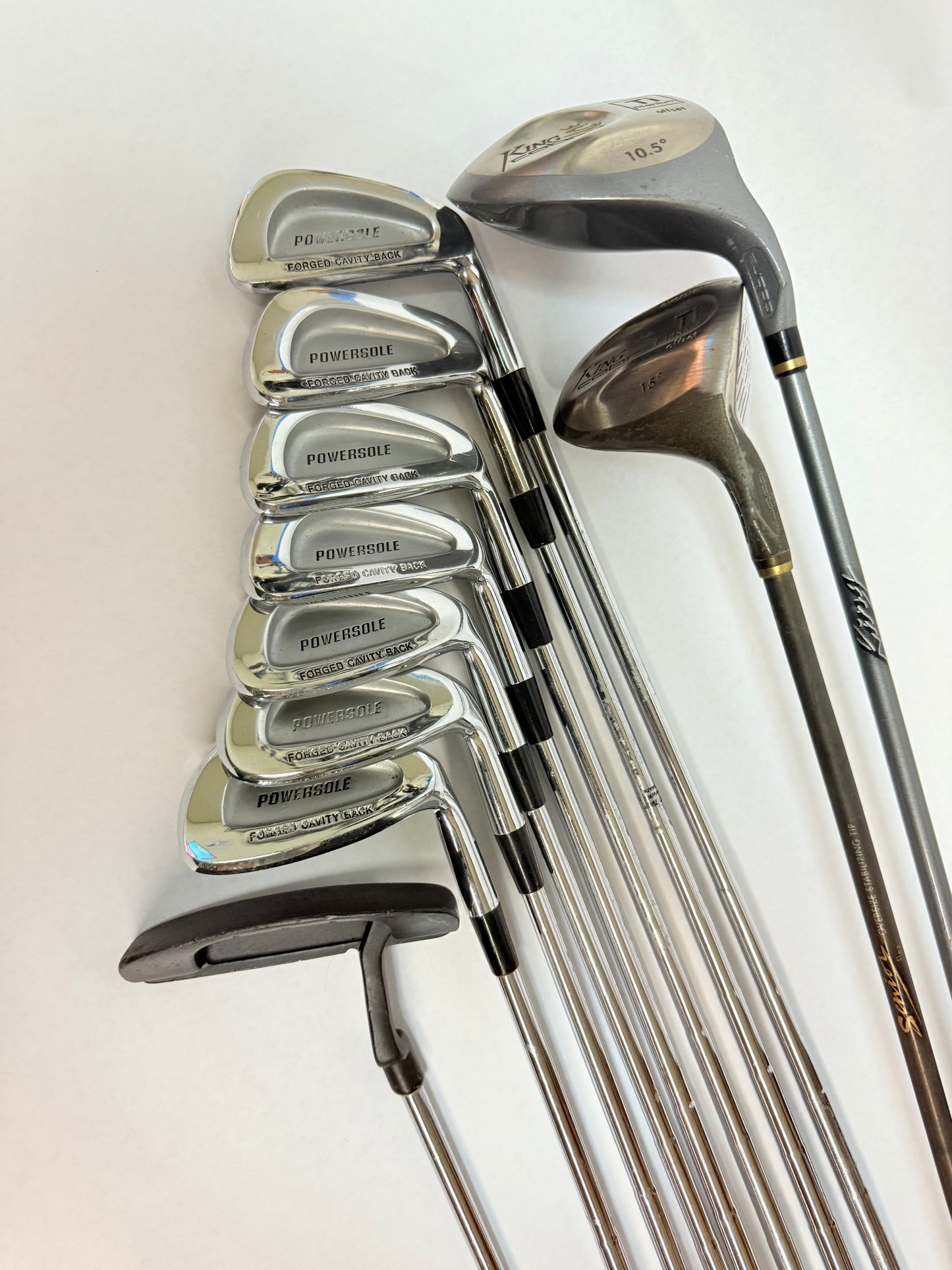 Beginners Full Golf Set (Wilson Irons PW-4, Cobra Driver, 3Wood, and Putter