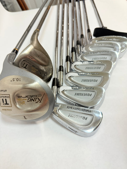 Beginners Full Golf Set (Wilson Irons PW-4, Cobra Driver, 3Wood, and Putter