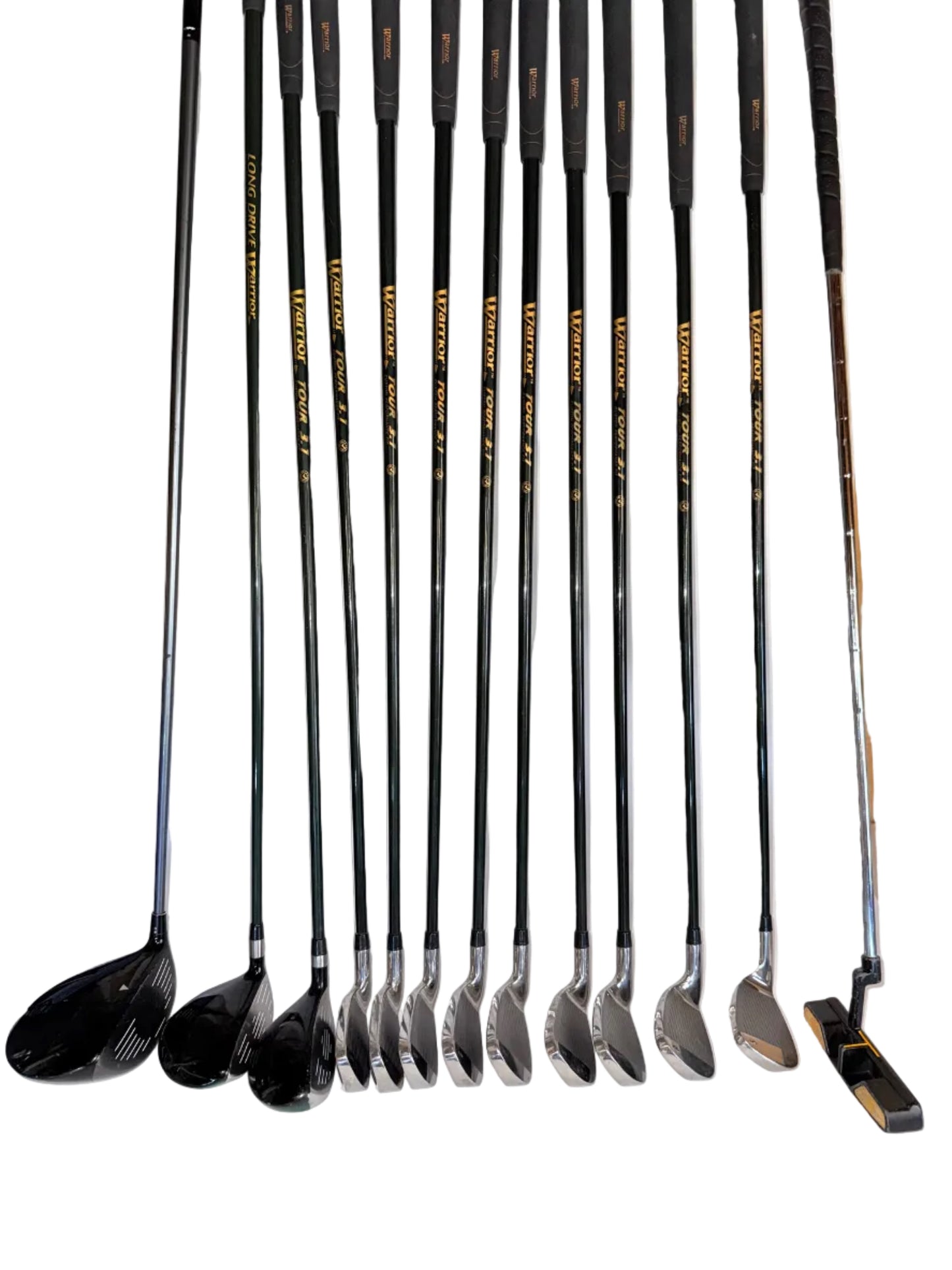 Beginners Full Golf Set 13 Piece Warrior irons & 3 woods