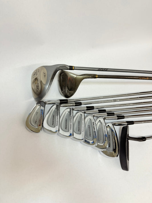 Beginners Full Golf Set (Wilson Irons PW-4, Cobra Driver, 3Wood, and Putter