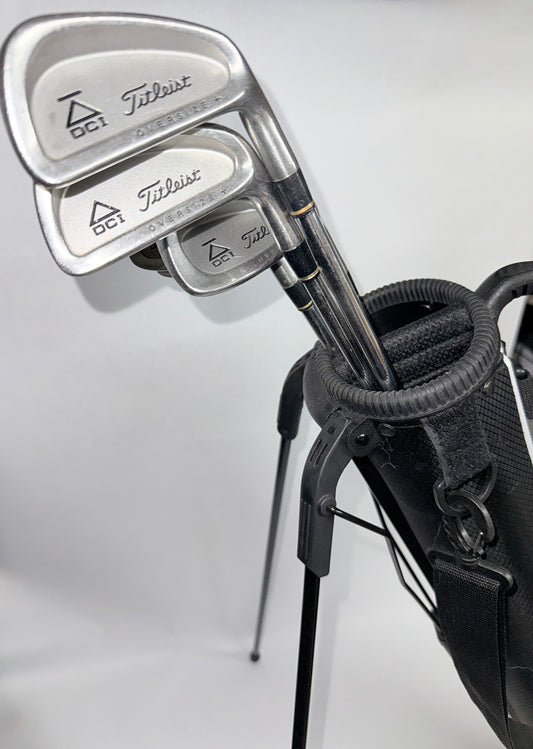 Titleist DCI Black Oversize Iron Set 4-PW with Par 3 Bag Bundle